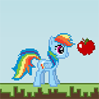 Игра Дружба это Чудо: Рейнбоу Дэш собирает яблоки