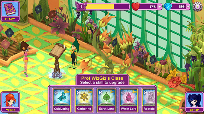Новая игра для планшетов и телефонов: Винкс Школа Волшебства