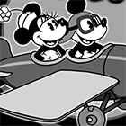 Игра: Микки Маус и Минни Маус в черно-белом полете