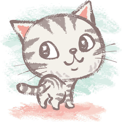 Кавайняшка: Занятия котенка в иллюстрациях