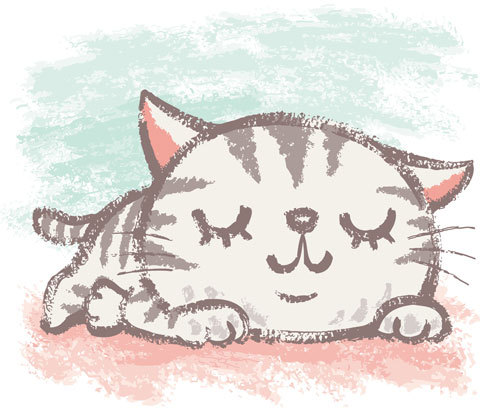 Кавайняшка: Занятия котенка в иллюстрациях