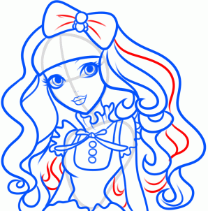 Как рисовать Блонди Локс из Ever After High Как рисовать Блонди Локс из Ever After High