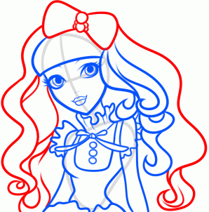 Как рисовать Блонди Локс из Ever After High Как рисовать Блонди Локс из Ever After High