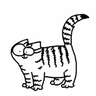 Как рисовать кошек с окрасом тэбби (табби) в стиле кота Саймона