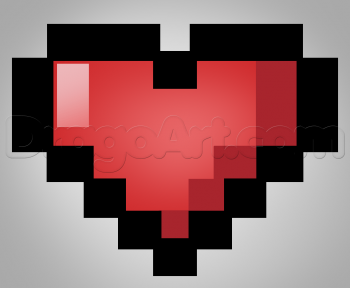 Как нарисовать пиксельное сердечко