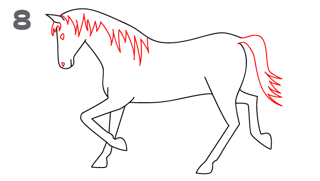 Как легко и быстро нарисовать лошадь