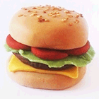 Поделки: Гамбургер из полимерной глины