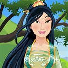 Игра гламурные принцессы Дисней: Одевалка Мулан