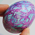 Поделки на Пасху: Красим яйца восковыми мелками