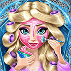 Игра Холодное Сердце: Реалистичный макияж для Эльзы