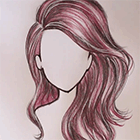 Как нарисовать и раскрасить пышные волнистые волосы