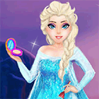 Игра Холодное Сердце: Снежный макияж для королевы Эльзы