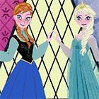 Игра для девочек: Одевалка сестер Анны и Эльзы