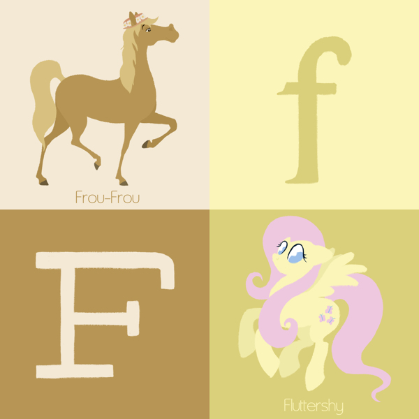 Английский алфавит и лошади (пони)