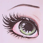 Рисуем зеленые глаза