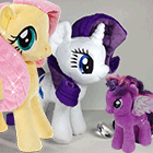 Дружба это Чудо: Плюшевые игрушки пони