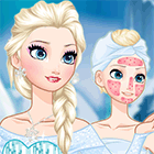 Игра Холодное Сердце: Красивый макияж для Эльзы