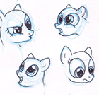Как рисовать пони: Выражения мордочек пони