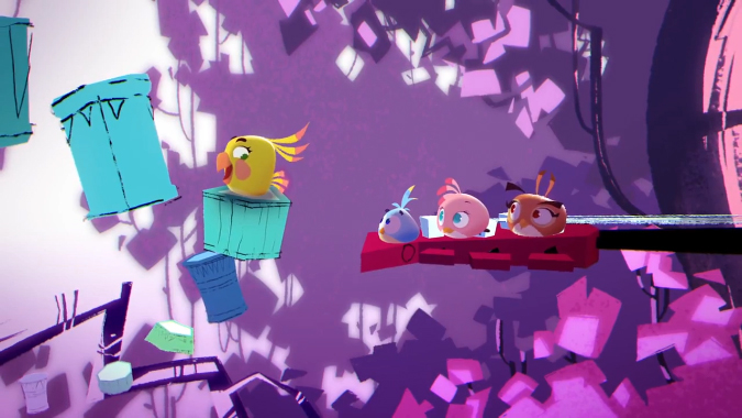 Angry Birds Stella в видео нет, но есть замечательные кадры, знакомящие нас...