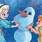 Урок рисования: Анна и Эльза лепят снеговика