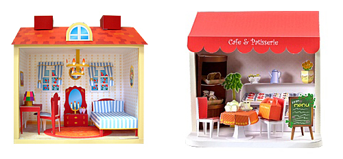 Распечатки для кукольного домика: спальня и кафе