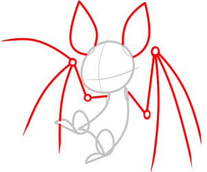 Рисуем забавную летучую мышь