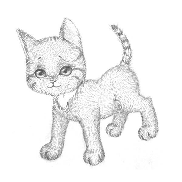 Урок рисования котенка - YouLoveIt.ru