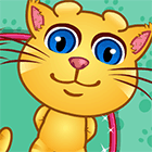 Игра: Говорящий котенок Джинджер готовится к школе