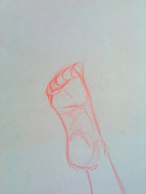 Как рисовать ноги (ступни)