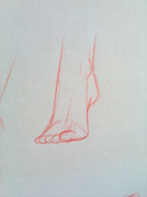Как рисовать ноги (ступни)