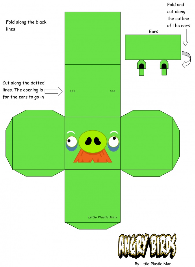 Поделки: Герои Angry Birds из бумаги
