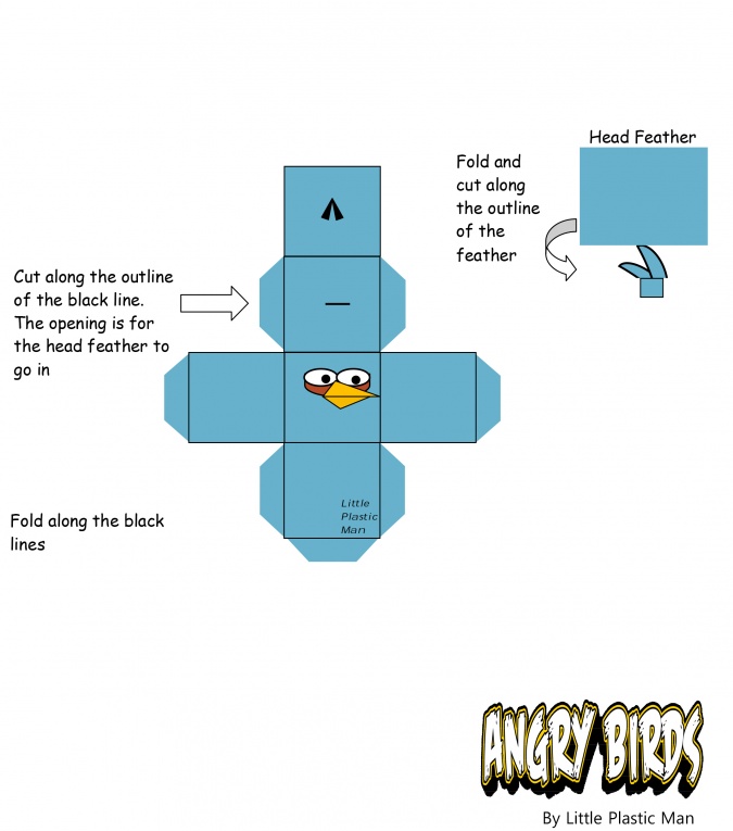 Поделки: Герои Angry Birds из бумаги