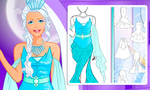 Игра: Дизайн наряда Снежной Королевы