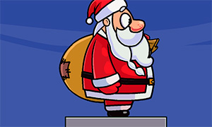 Новогодняя игра: Санта Клаус перебирается по каминам