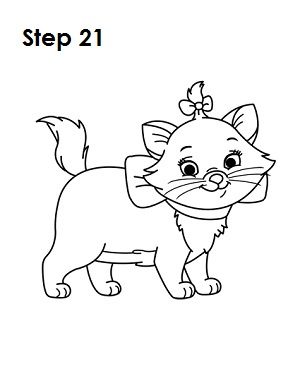 Как нарисовать красивую кошку Мари