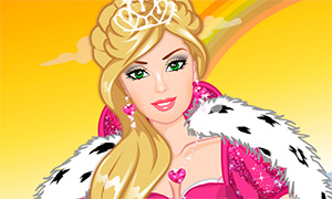 Игра для девочек: Новогодняя одевалка принцессы