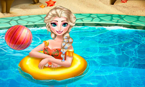 Игра для девочек: Эльза в бассейне