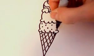 Рисуем простые рисунки сладостей