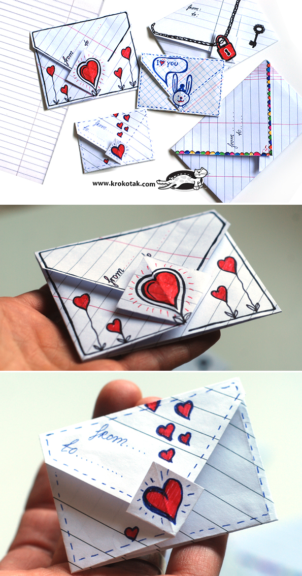 Как сделать простой конверт из бумаги