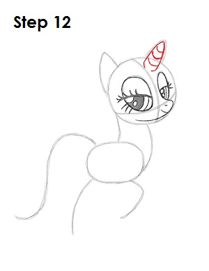 Как рисовать пони Рарити