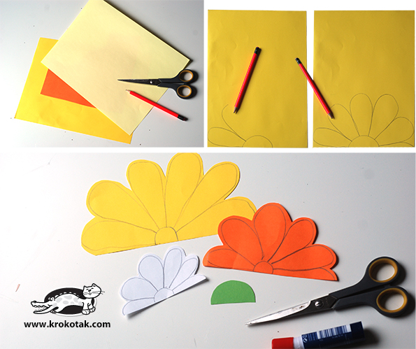 Поделки: Весенняя гирлянда из бумажных цветов