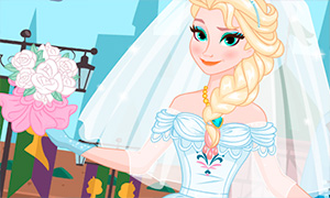 Игра Холодное Сердце:  Дизайн свадебного платья для Эльзы и Анны