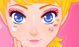 Игра для девочек: макияж в стиле Hello Kitty