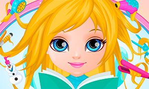 Игра: Прически для девочки в стиле Холодного Сердца