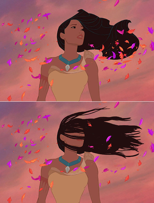 Как выглядели бы волосы принцесс Дисней в нашей реальности