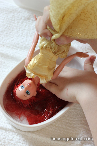 Как исправить волосы куклы