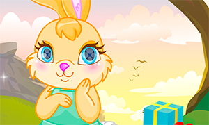 Игра для девочек: Одевалка очаровательного кролика