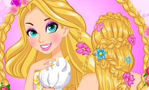 Игра для девочек: Свадебные прически Рапунцель