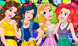Игра для девочек: Современные наряды принцесс Дисней