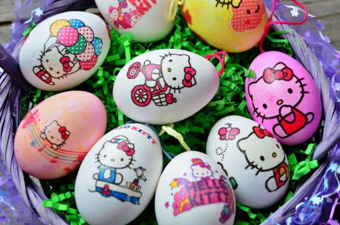 Кавайные пасхальные картинки